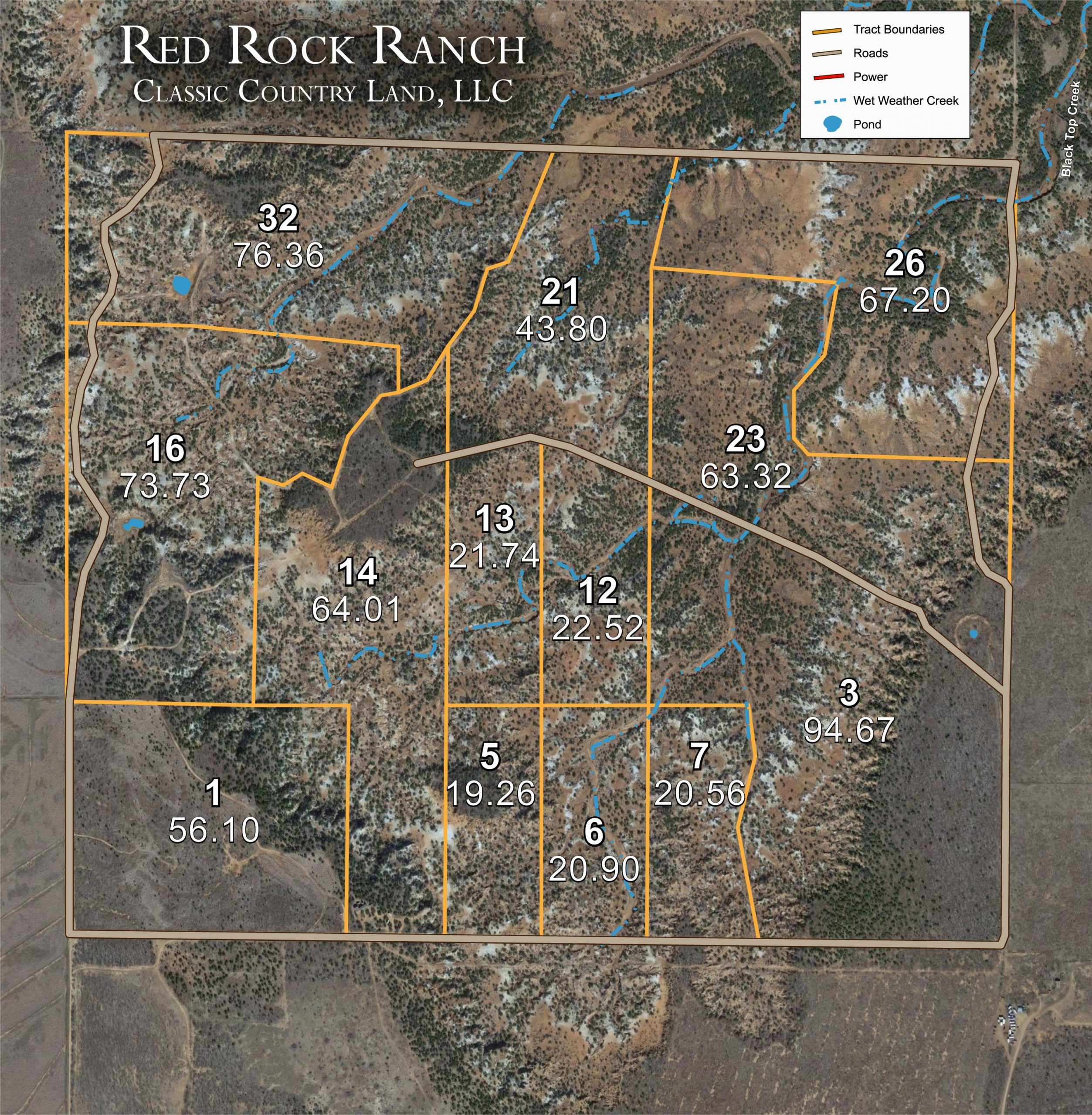 Plat map for Red Rock Ranch in Knox County, Texas